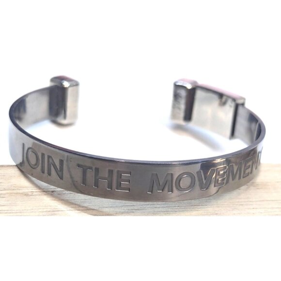 Join the Movement MS Silver Tone Bracelet with Charm - Picture 2 of 7